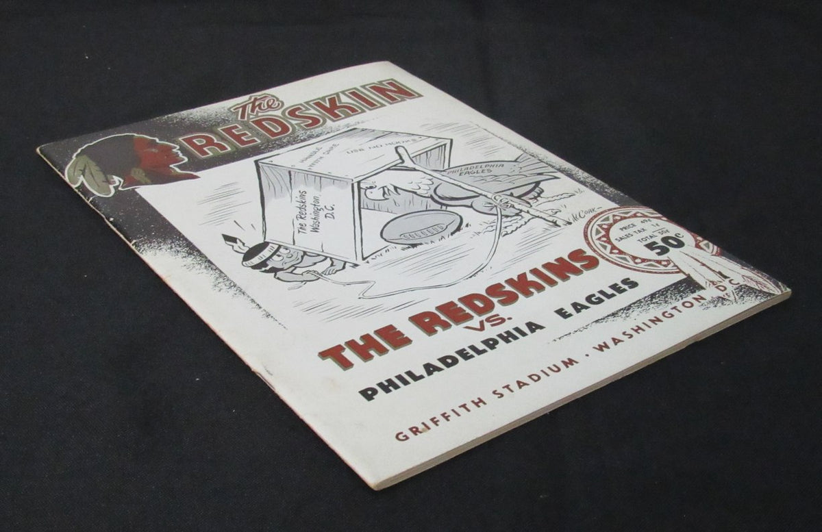 October 17, 1954 Redskins vs. Eagles NFL Football Game Program 194122