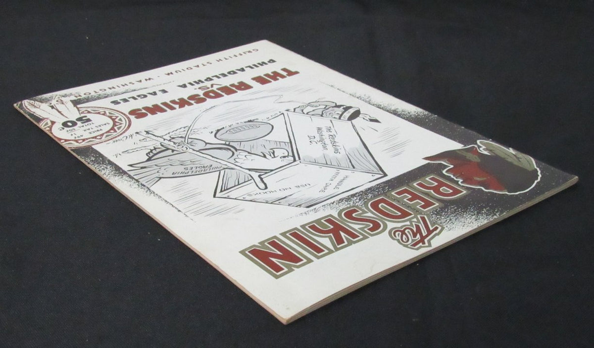 October 17, 1954 Redskins vs. Eagles NFL Football Game Program 194122