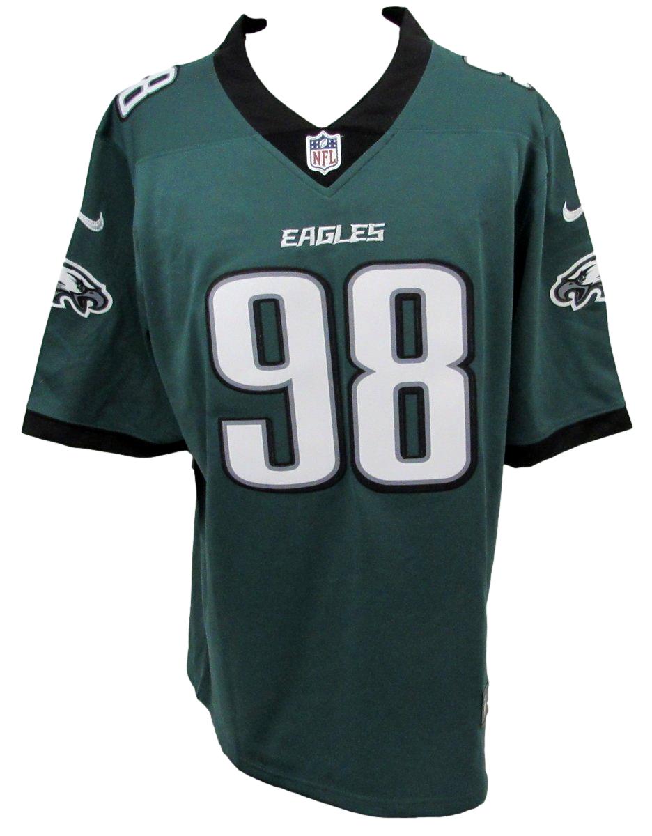 Jalen Carter Signed/Auto Green Nike On Field Football Jersey Eagles BAS 194514