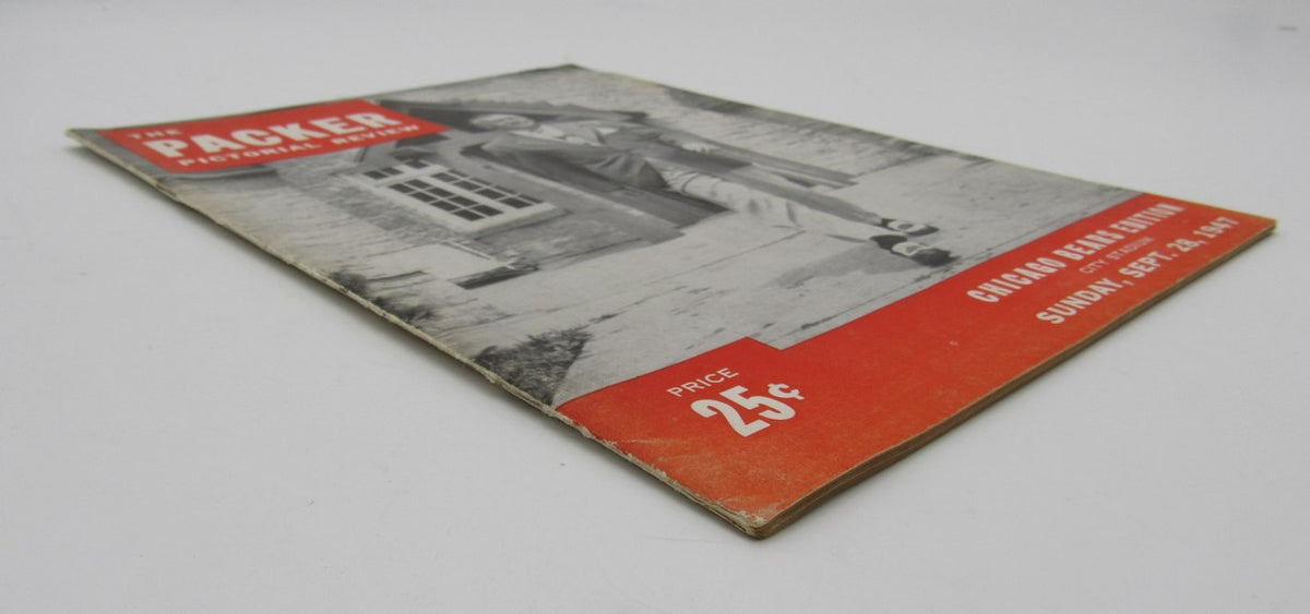 Sept. 28, 1947 Chicago Bears vs. Green Bay Packers Football Game Program 195607