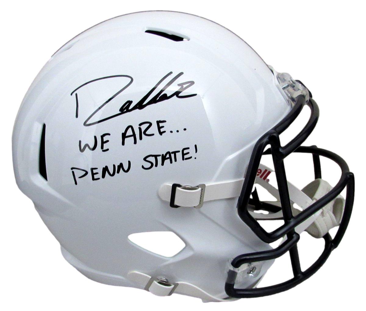Drew Allar Signed/Inscr Full Size Speed Replica Helmet Penn State JSA 194516