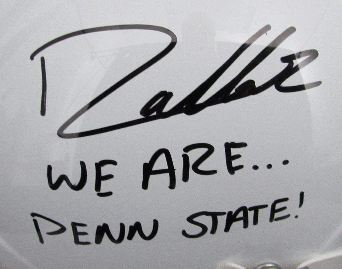 Drew Allar Signed/Inscr Full Size Speed Replica Helmet Penn State JSA 194516
