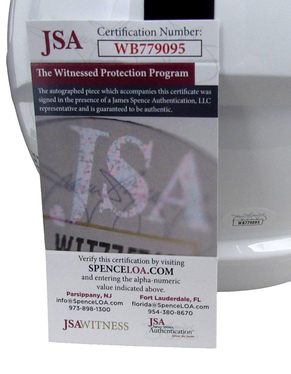 Drew Allar Signed/Inscr Full Size Speed Replica Helmet Penn State JSA 194516