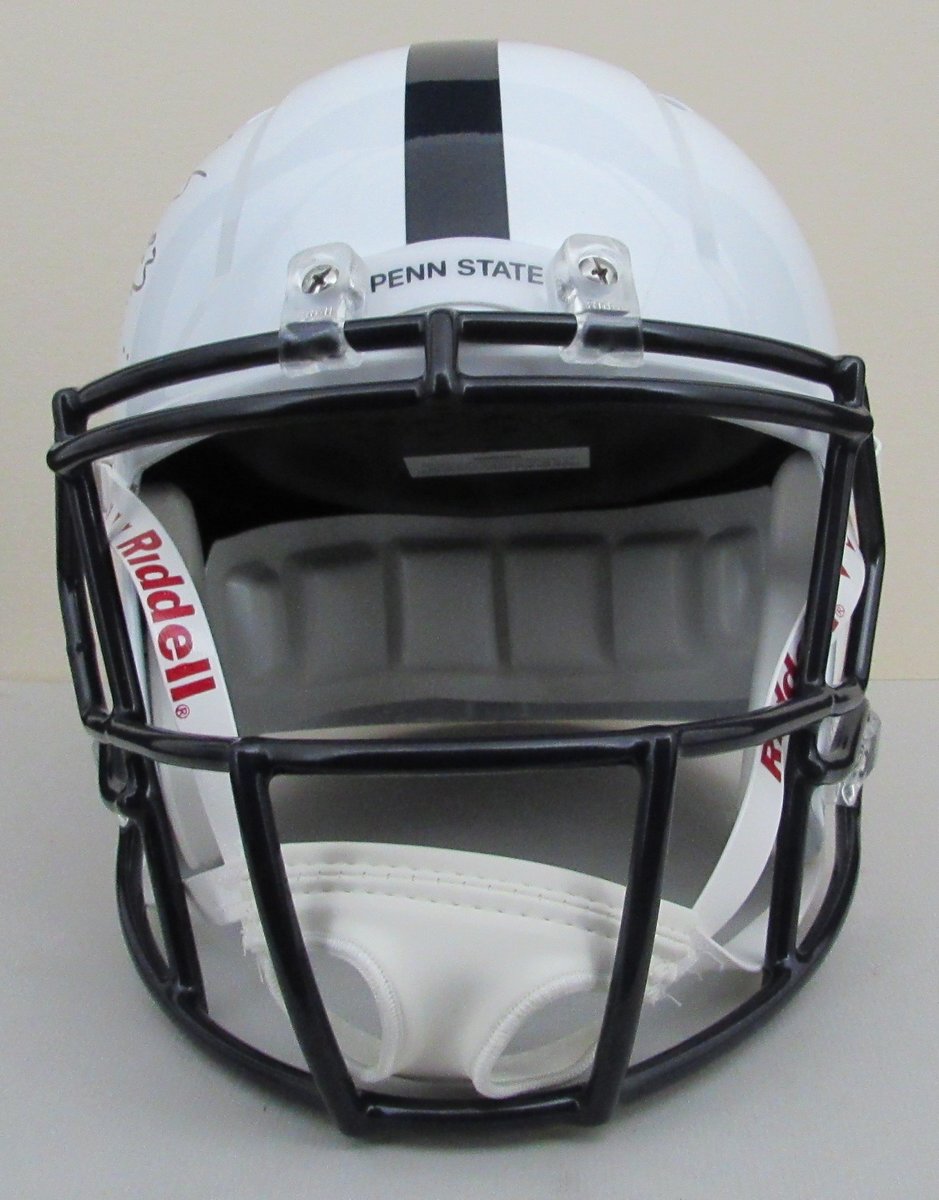 Dani Dennis Sutton Signed/Inscr Full Size Speed Replica Helmet Penn State JSA