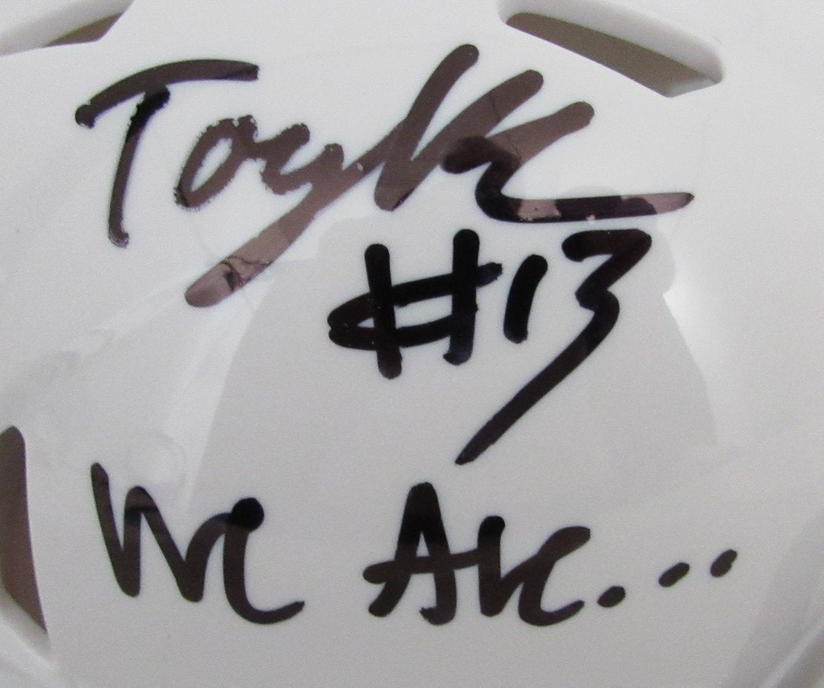 Tony Rojas Signed/Inscribed Penn State Mini Football Helmet JSA 194524