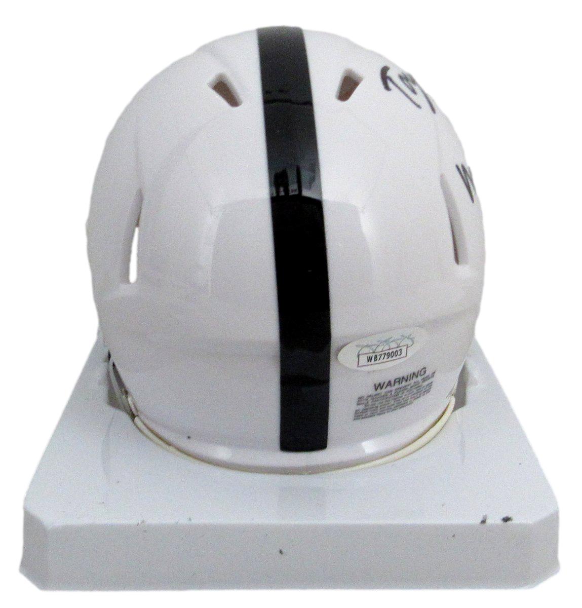 Tony Rojas Signed/Inscribed Penn State Mini Football Helmet JSA 194524