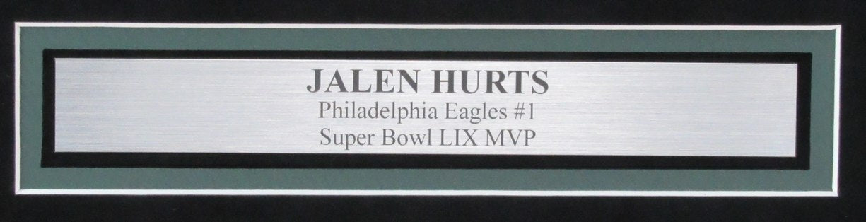 Jalen Hurts Signed/Auto 16x20 Photo Philadelphia Eagles Framed Fanatics 194130