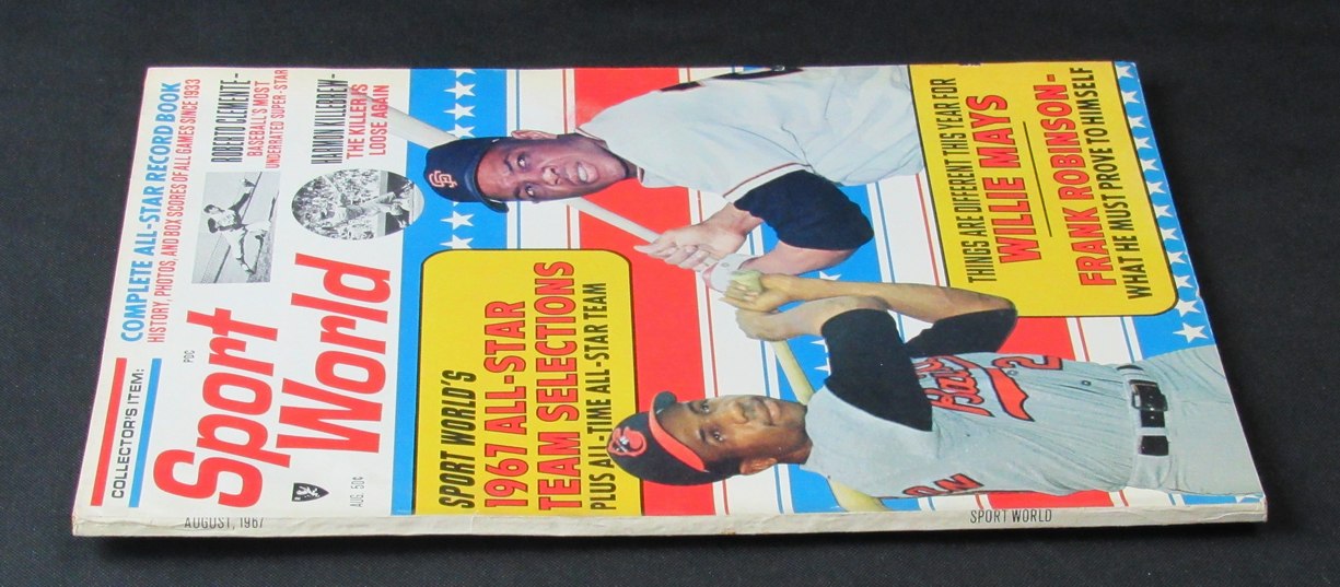 1967 Sport World Magazine Willie Mays/Frank Robinson on Cover NO LABEL 184654