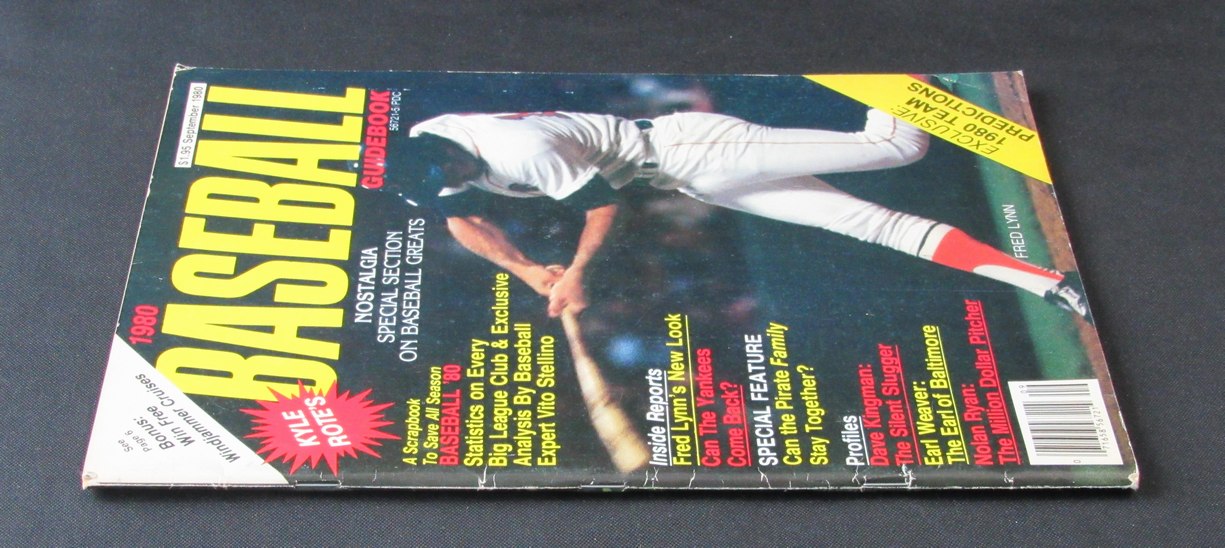 1980 Baseball Magazine Fred Lynn Boston Red Sox on Cover NO LABEL 184655