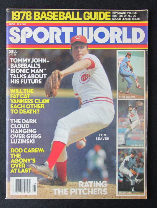 1978 Sport World Magazine Tom Seaver HOF Reds on Cover NO LABEL 184658