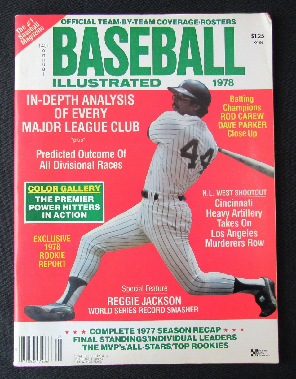 1978 Baseball Illustrated Magazine Reggie Jackson HOF on Cover NO LABEL 184659