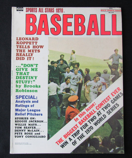 1970 Baseball Magazine 1969 New York Mets World Series on Cover NO LABEL 184666
