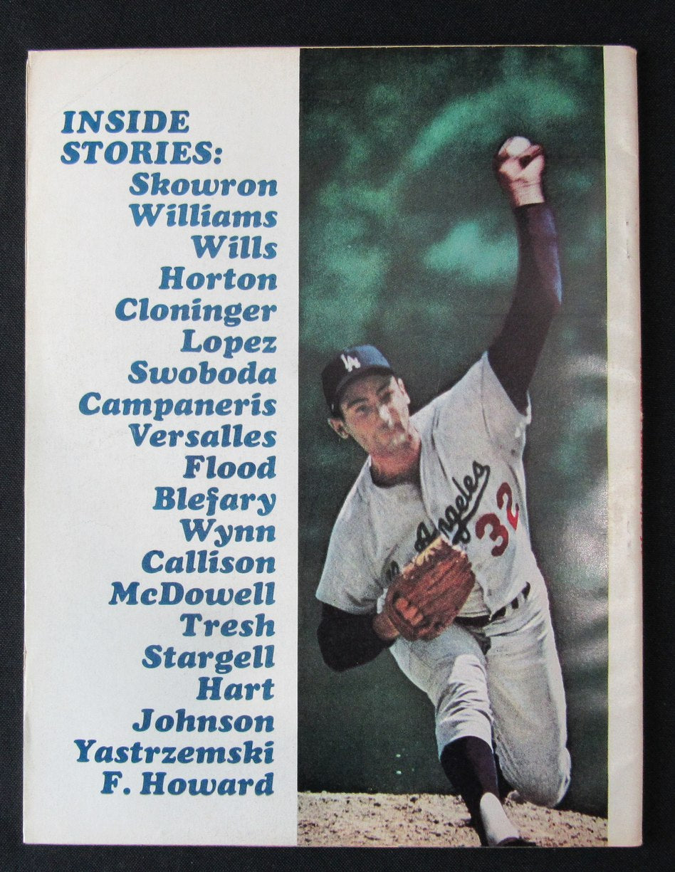1966 Baseball Yearbook Sandy Koufax/Mickey Mantle/Willie Mays NO LABEL 184672