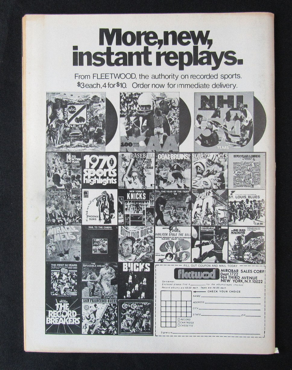 1972 Action Sports Baseball Yearbook Hank Aaron/Vida Blue NO LABEL 184678