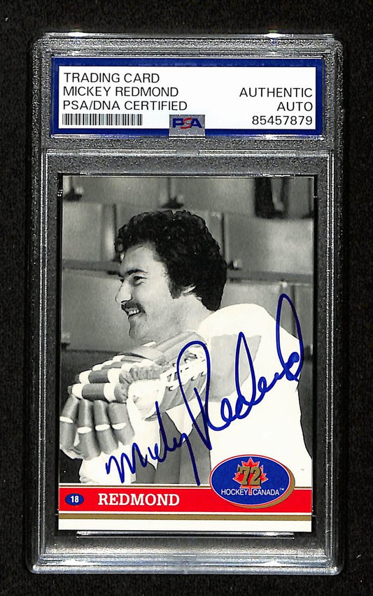 Mickey Redmond Signed 1991 Future Trends Card #18 1972 Canada PSA/DNA 195126
