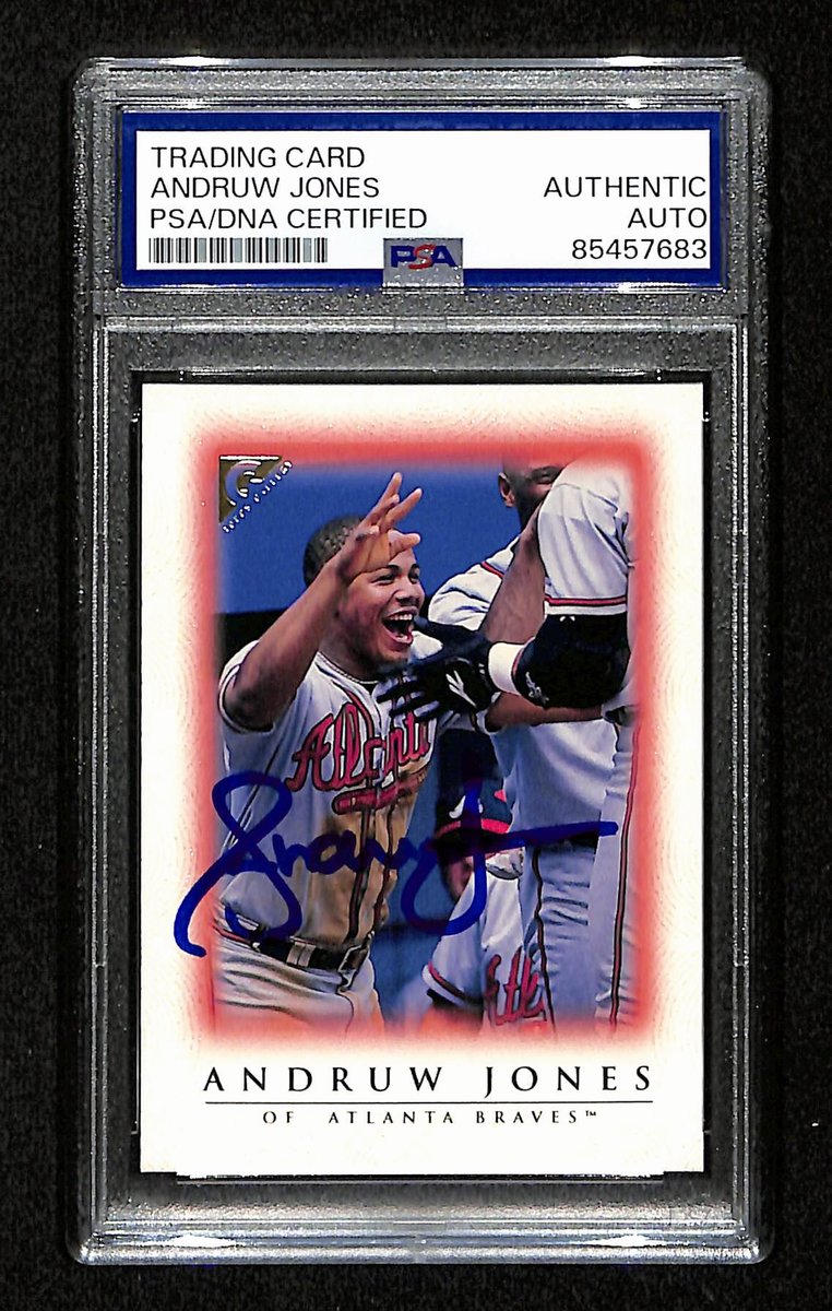 Andruw Jones Signed/Auto 1999 Topps Card #92 Atlanta Braves PSA/DNA 195145