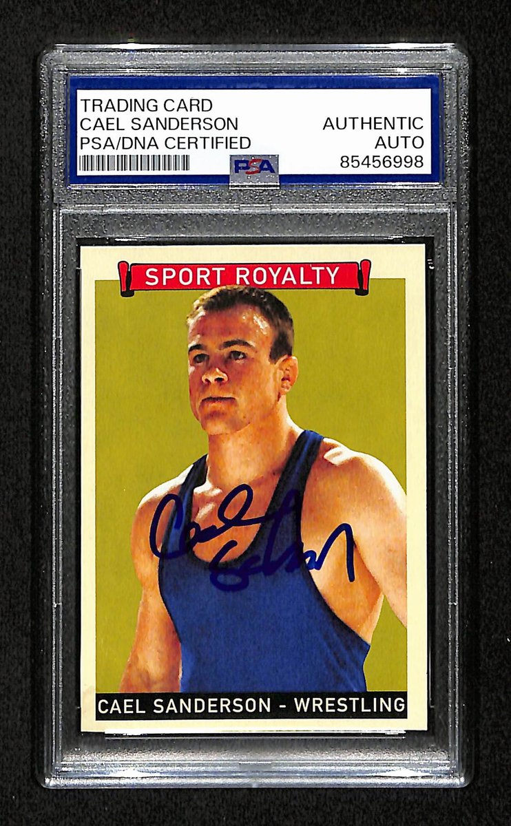 Cael Sanderson Signed 2008 Upper Deck Sport Royalty Card #283 PSA/DNA 195154