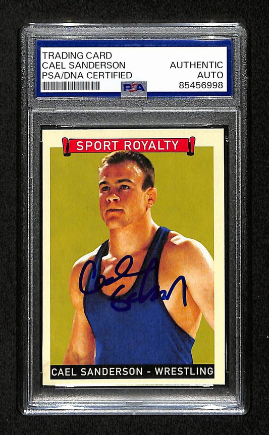 Cael Sanderson Signed 2008 Upper Deck Sport Royalty Card #283 PSA/DNA 195154