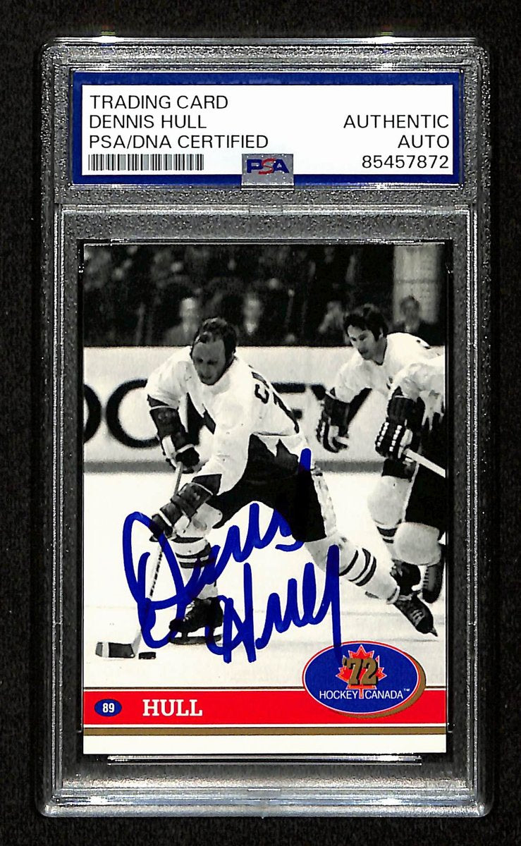 Dennis Hull Signed 1991 Future Trends Card #89 1972 Team Canada PSA/DNA 195163