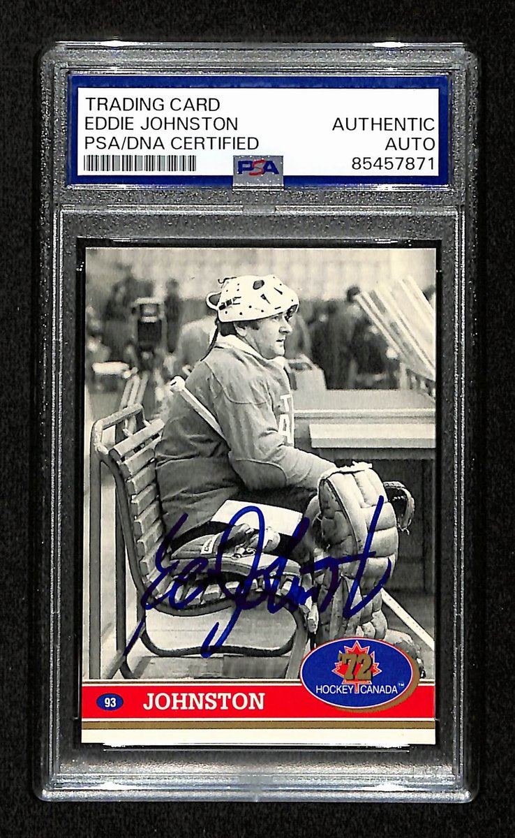 Eddie Johnston Signed 1991 Future Trends Card #93 1972 Canada PSA/DNA 195164