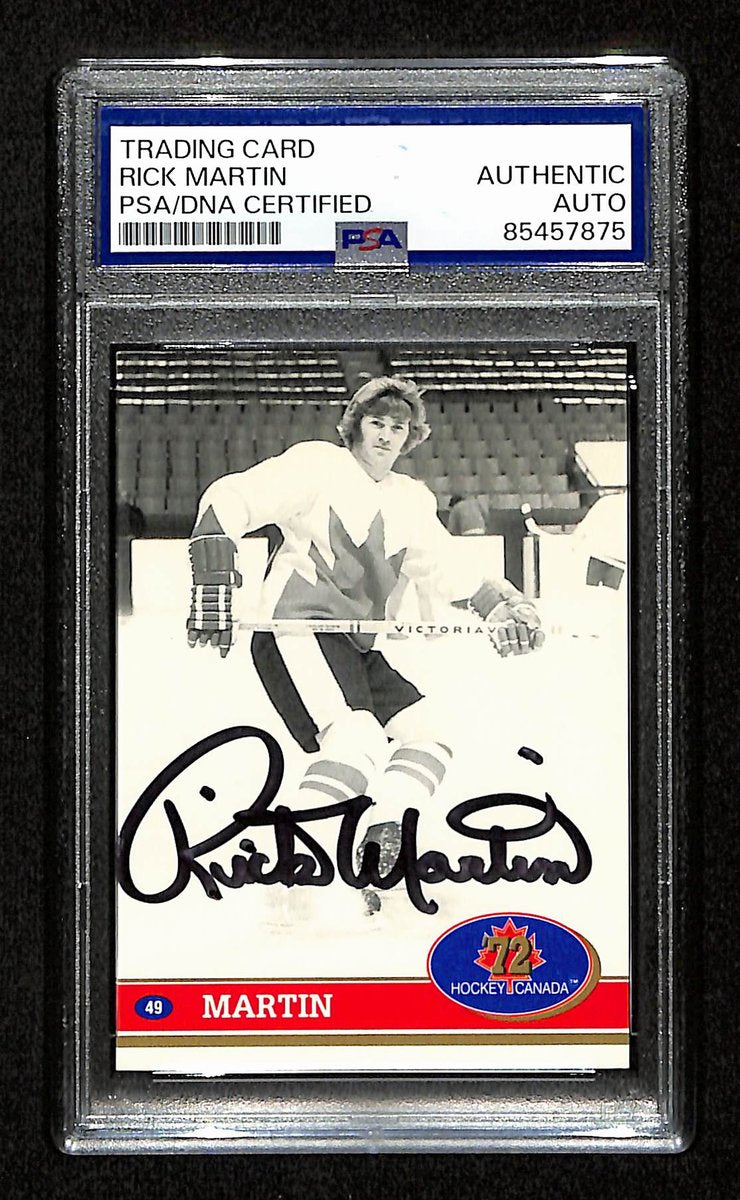 Rick Martin Signed 1991 Future Trends Card #49 1972 Team Canada PSA/DNA 195166