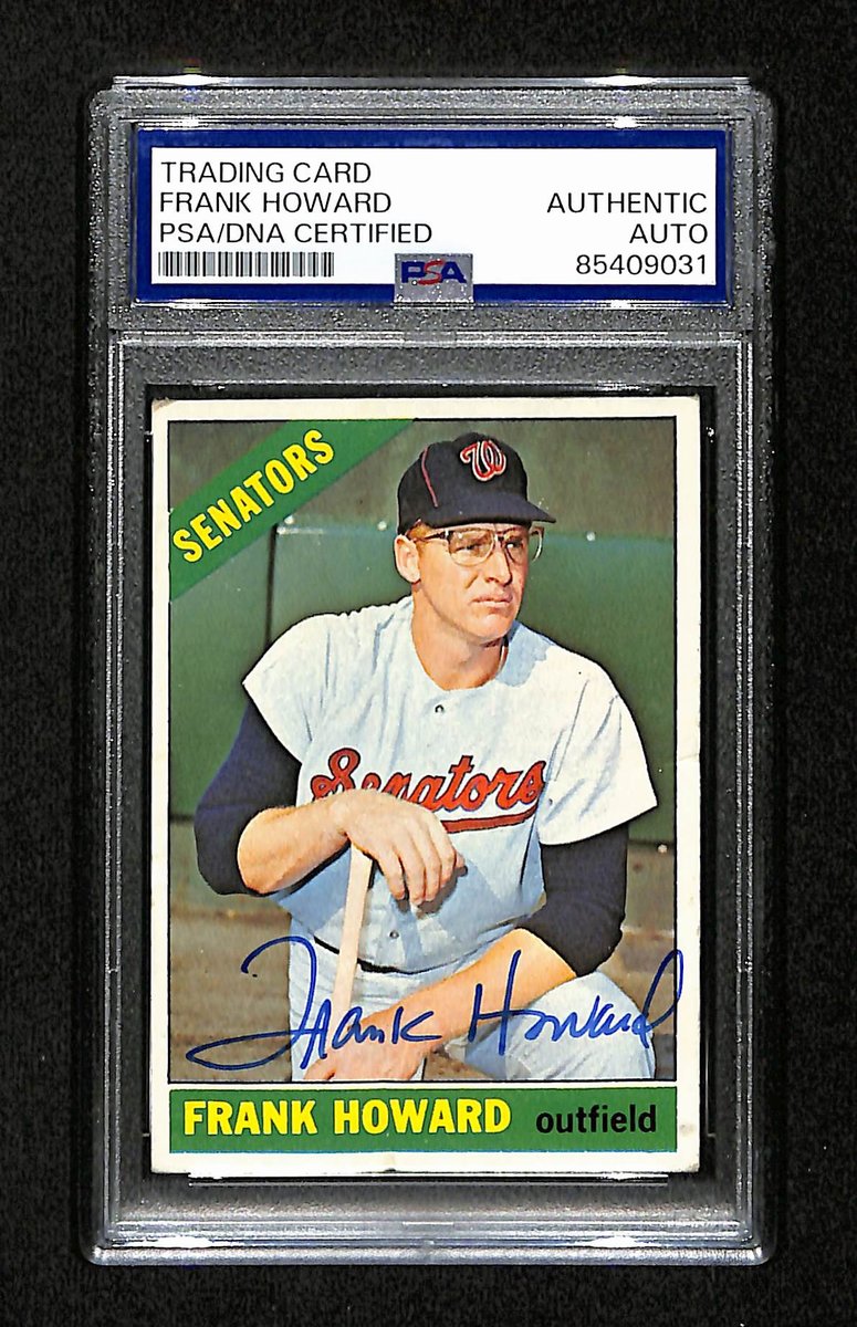 Frank Howard Signed/Autographed 1966 Topps Card #515 Senators PSA/DNA 195191