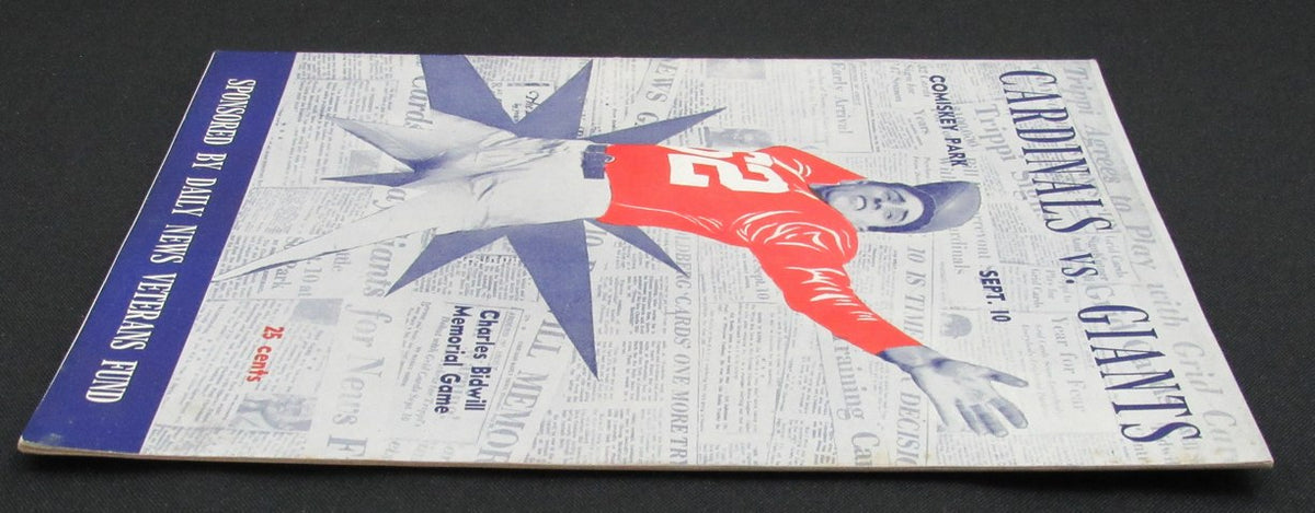 September 10, 1947 Chicago Cardinals vs. NY Giants Football Game Program 195515