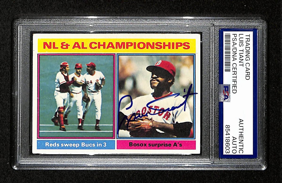 Luis Tiant Signed/Autographed 1976 Topps Card #461 Boston Red Sox PSA/DNA 194791