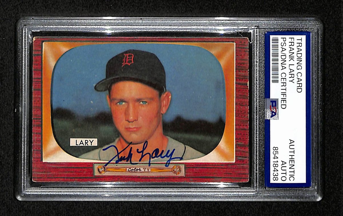 Frank Lary Signed/Auto 1955 Bowman Card #154 Detroit Tigers PSA/DNA 194825