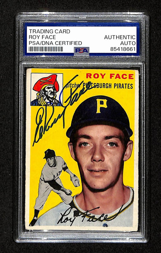 Roy Face Signed/Auto 1954 Topps Card #87 Pittsburgh Pirates PSA/DNA 194834