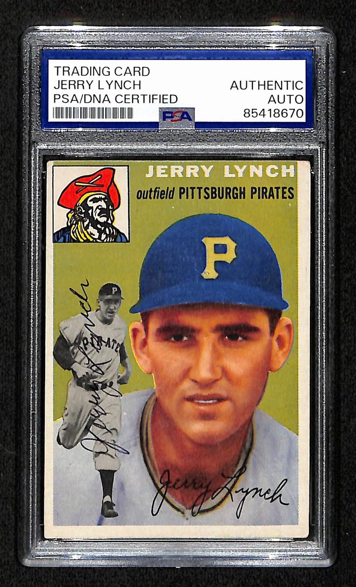 Jerry Lynch Signed/Auto 1954 Topps Card #234 Pittsburgh Pirates PSA/DNA 194836
