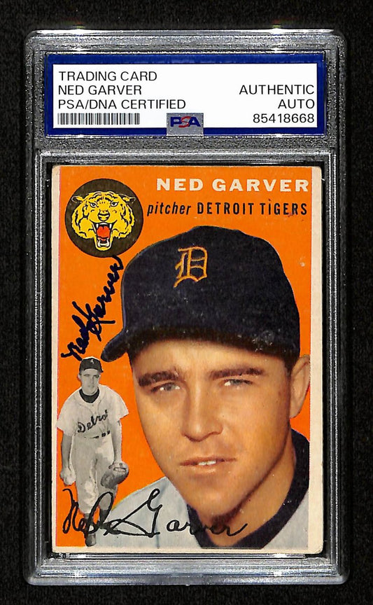 Ned Garver Signed/Autographed 1954 Topps Card #44 Detroit Tigers PSA/DNA 194837