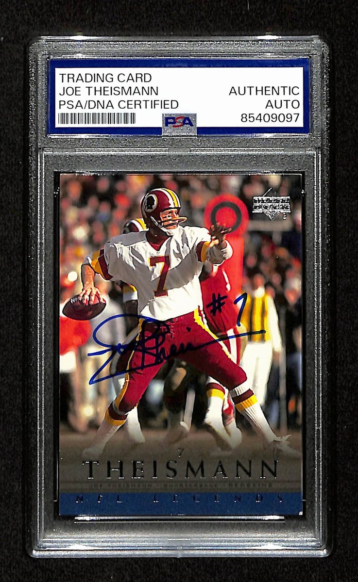 Joe Theismann Signed/Auto 2000 Upper Deck Card #90 Redskins PSA/DNA 195093