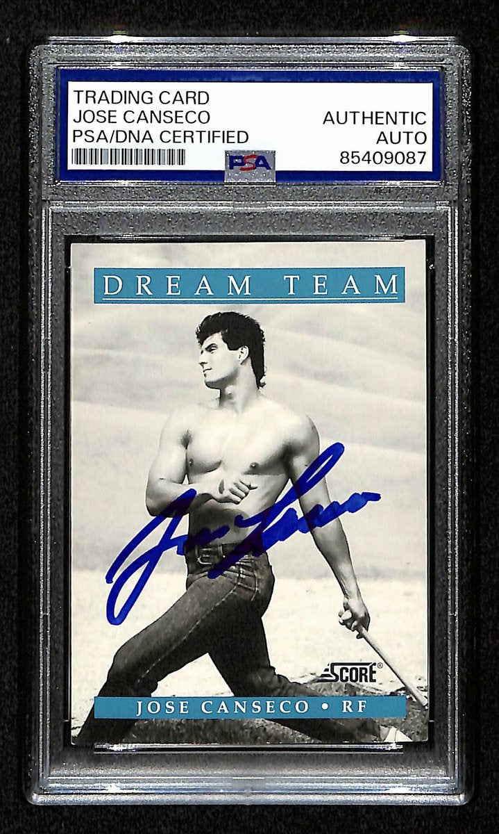Jose Canseco Signed/Auto 1990 Score Card #441 Oakland A's PSA/DNA 195120