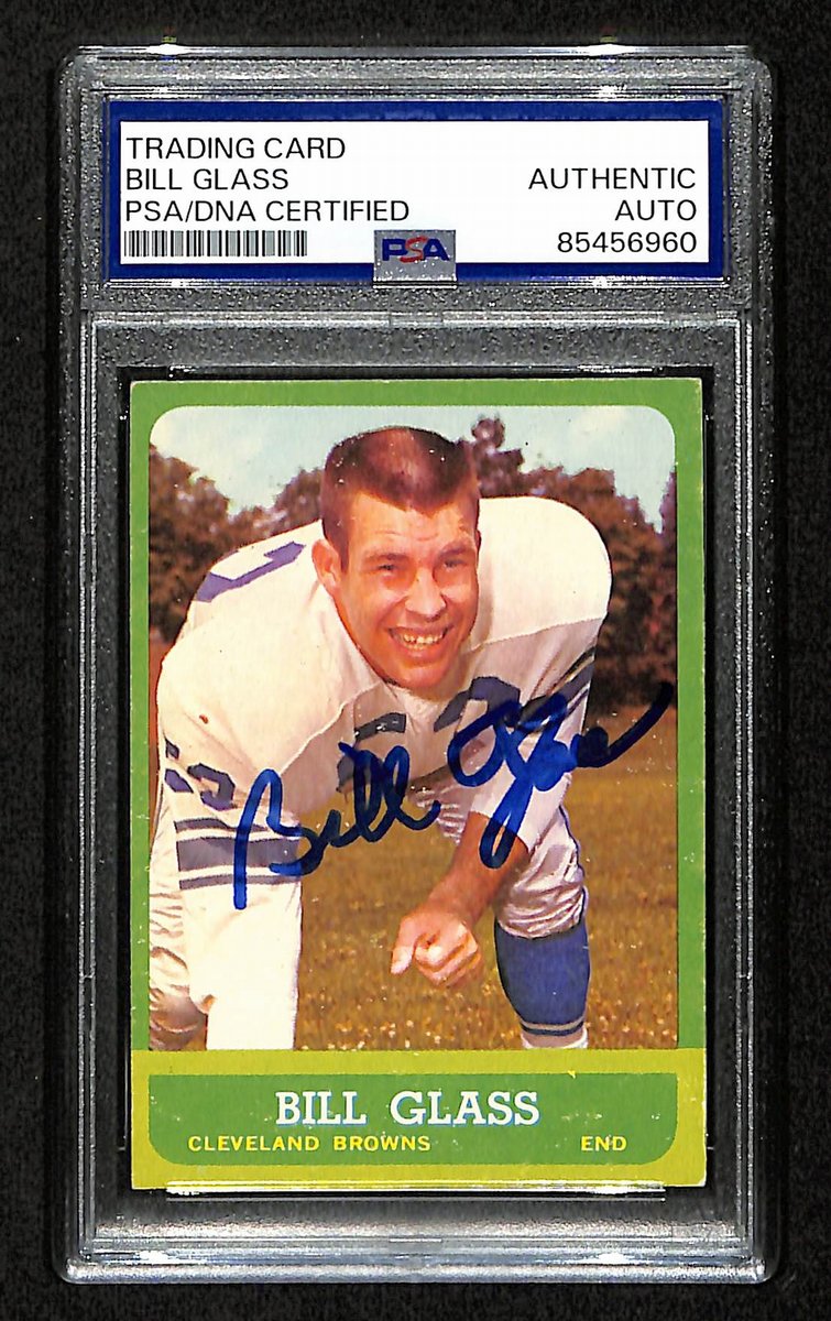 Bill Glass Signed/Auto 1963 Topps Card #20 Cleveland Browns PSA/DNA 195105