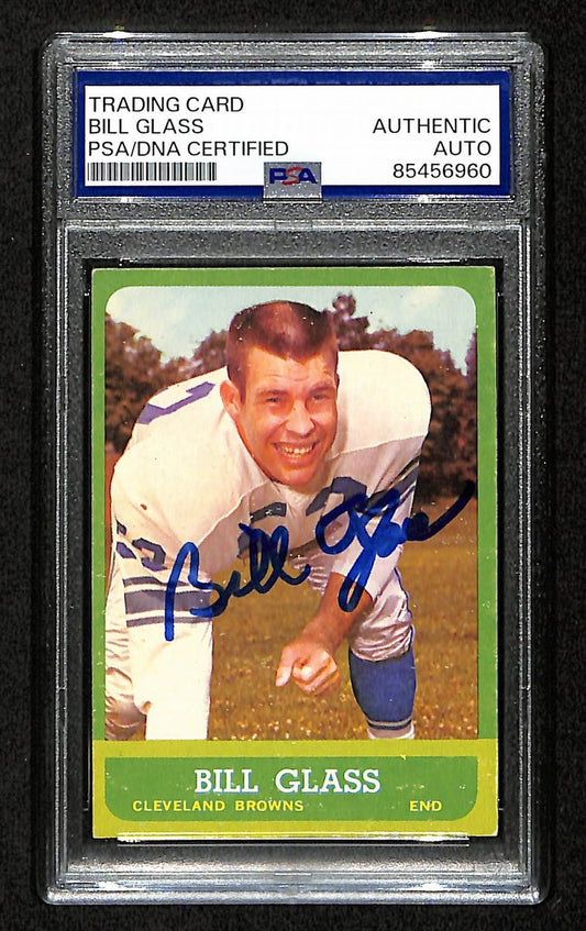 Bill Glass Signed/Auto 1963 Topps Card #20 Cleveland Browns PSA/DNA 195105
