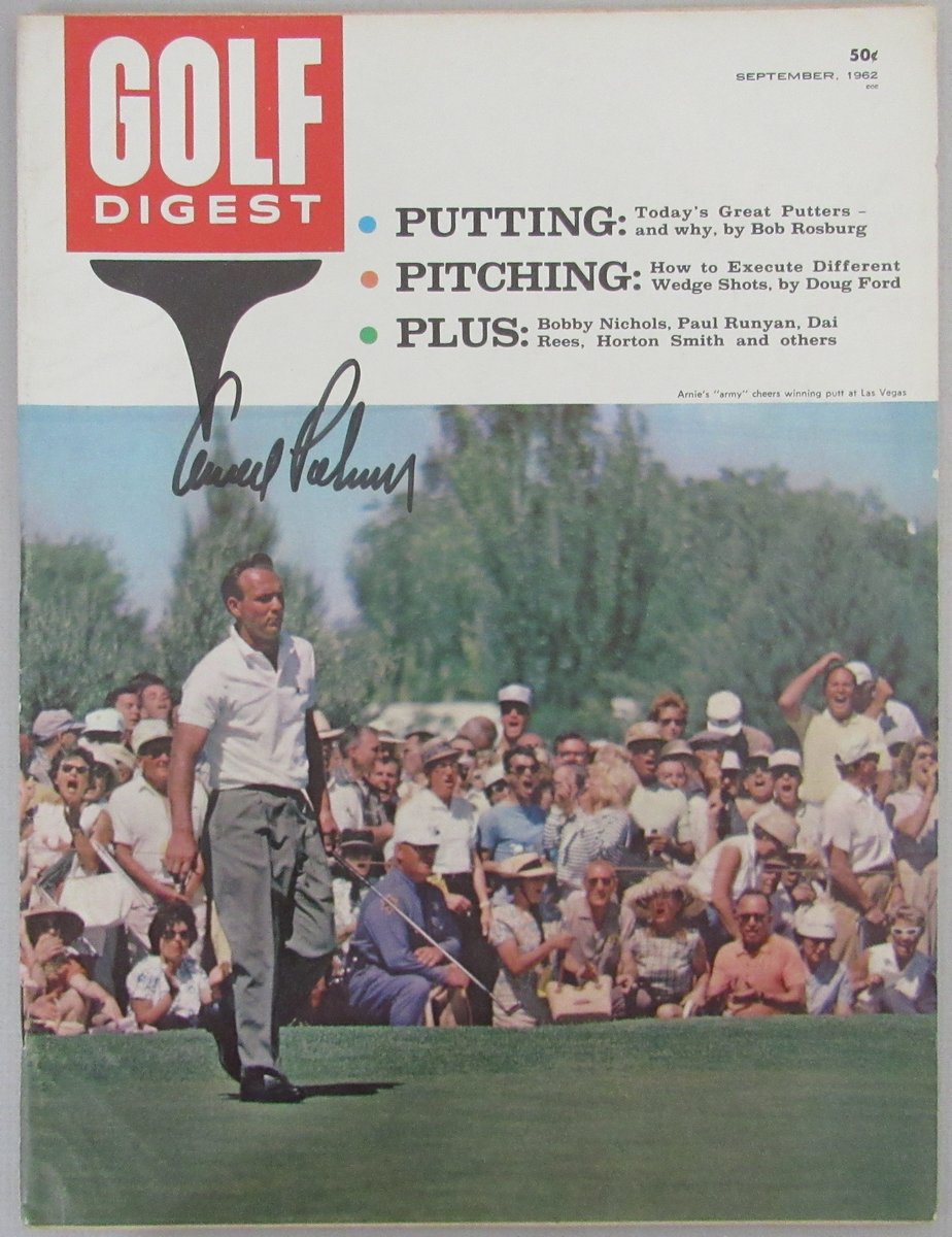 Arnold Palmer Signed/Auto Sept. 1962 Golf Digest Magazine NO LABEL JSA 192864