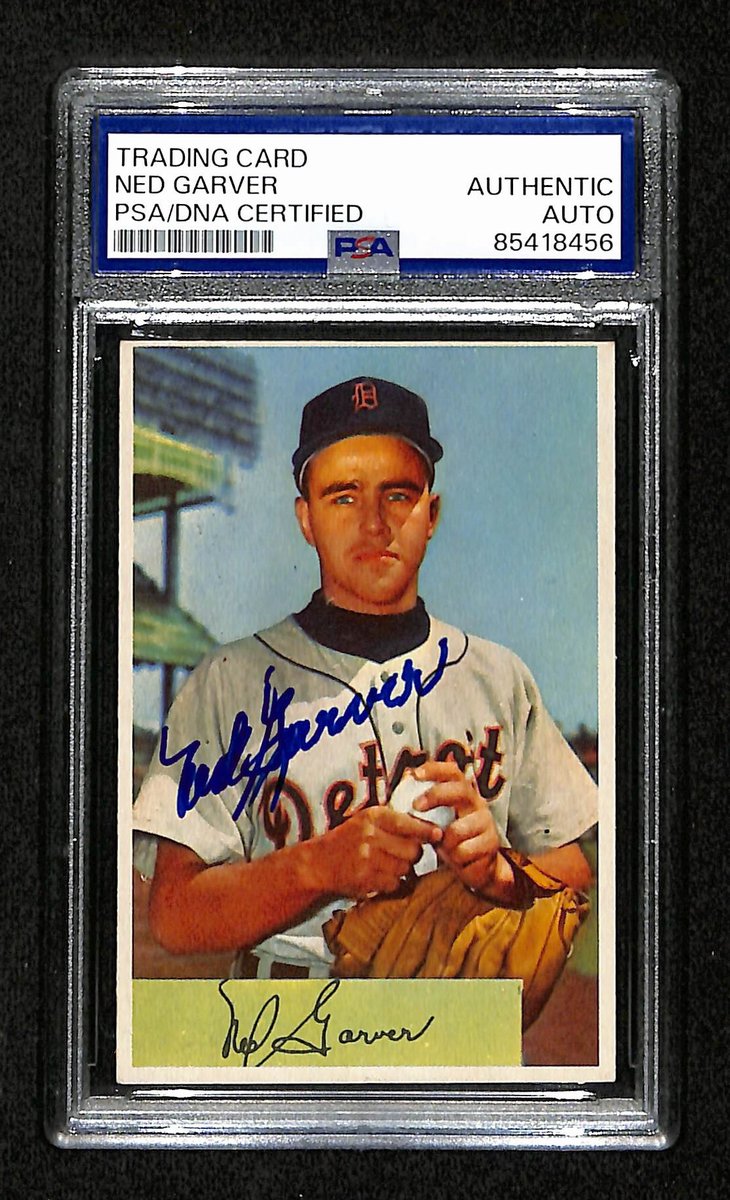 Ned Garver Signed/Autographed 1954 Bowman Card #39 Detroit Tigers PSA/DNA 194811