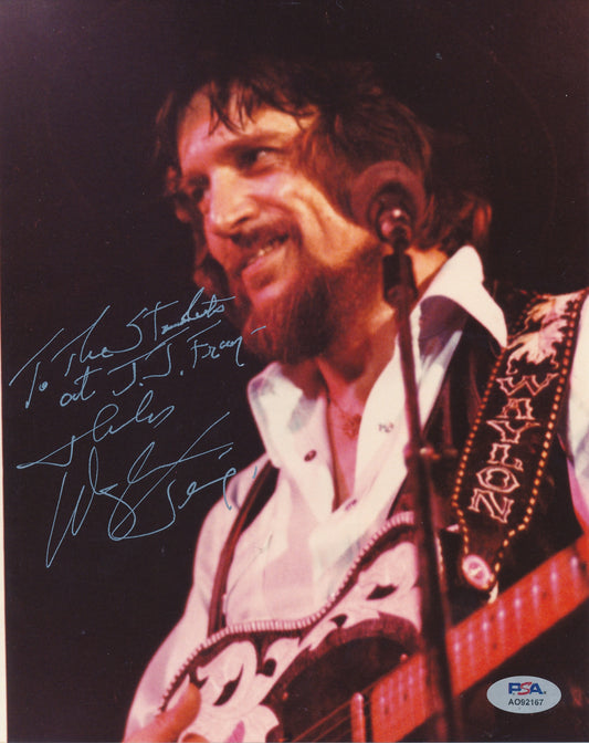 Waylon Jennings Signed/Inscribed 8x10 Photo Performer PSA/DNA 195976