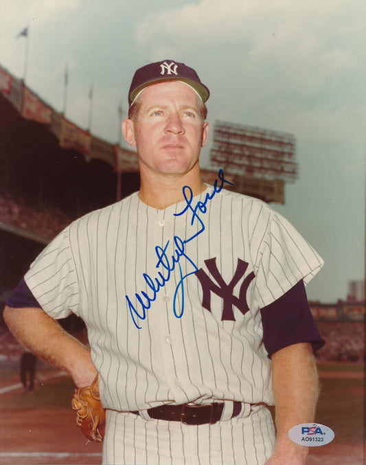 Whitey Ford HOF Signed/Autographed 8x10 Photo New York Yankees PSA/DNA 195995
