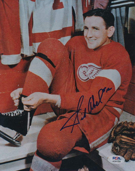 Sid Abel HOF Signed/Autographed 8x10 Photo Detroit Redwings PSA/DNA 195997