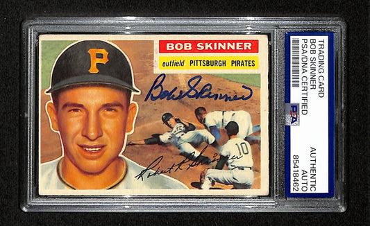 Bob Skinner Signed/Auto 1956 Topps Card #297 Pittsburgh Pirates PSA/DNA 194862