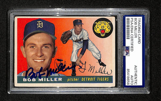 Bob Miller Signed/Autographed 1955 Topps Card #9 Detroit Tigers PSA/DNA 195376
