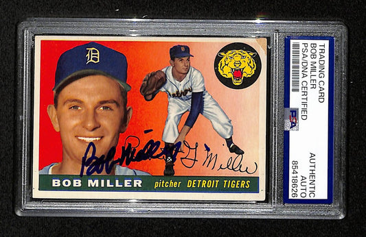 Bob Miller Signed/Autographed 1955 Topps Card #9 Detroit Tigers PSA/DNA 195377