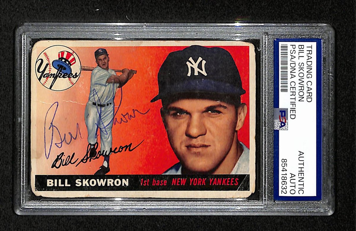 Bill Skowron Signed/Auto 1955 Topps Card #22 New York Yankees PSA/DNA 195393