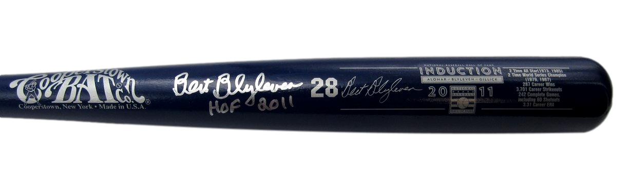 Bert Blyleven Signed/Auto CBC Baseball Bat 2011 Induction Twins JSA 196268