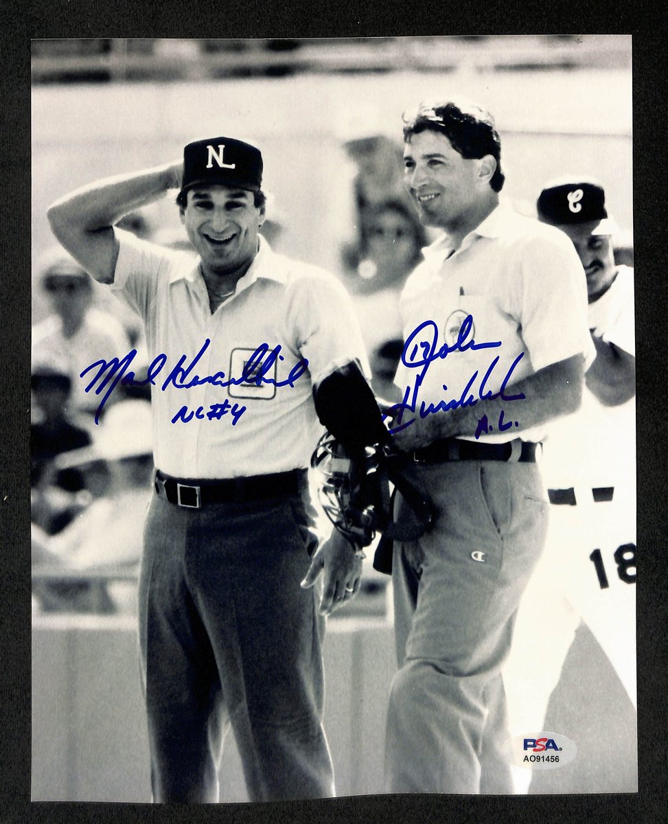 John & Mark Hirschbeck Dual-Signed 8x10 Photo MLB Umpires PSA/DNA 195441