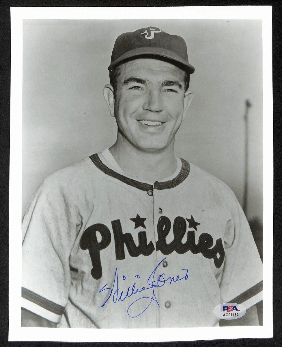 Willie Jones Signed/Autographed 8x10 Photo Philadelphia Phillies JSA 195444