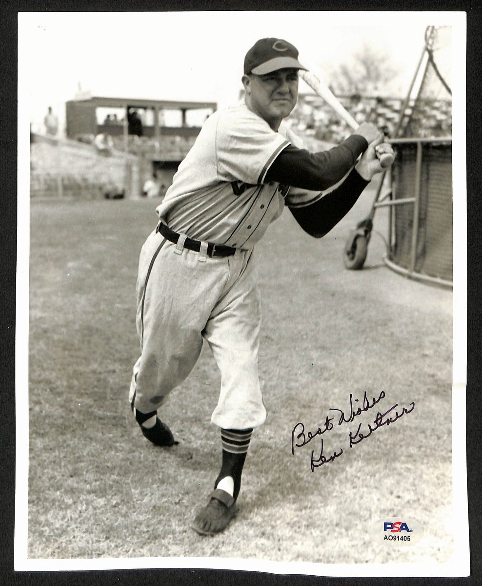 Ken Keltner Signed/Autographed 8x10 Press Photo Cleveland Indians PSA/DNA 195452