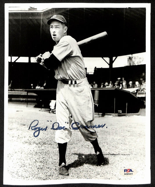 Roger "Doc" Cramer Signed/Auto 8x10 Press Photo Detroit Tigers PSA/DNA 195453